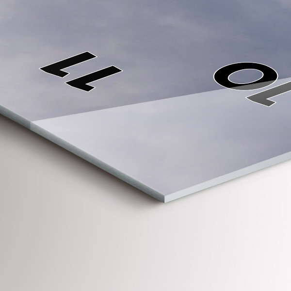 Horloge murale verticale montagnes Rocheuses