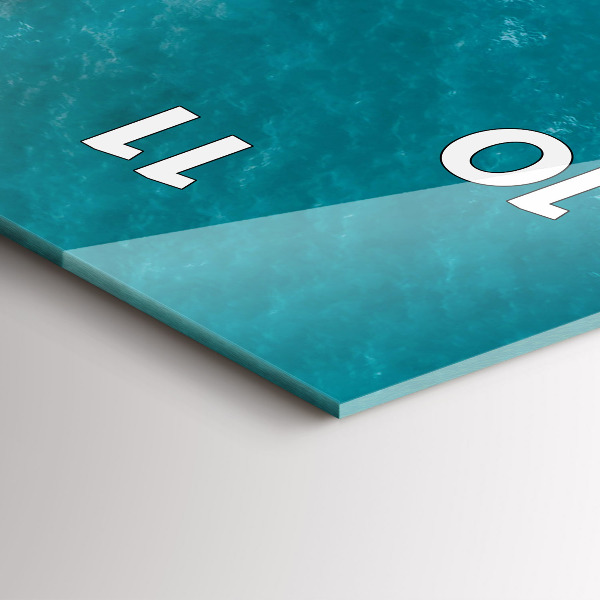 Horloge murale verticale Fjords de la Costa Blanca