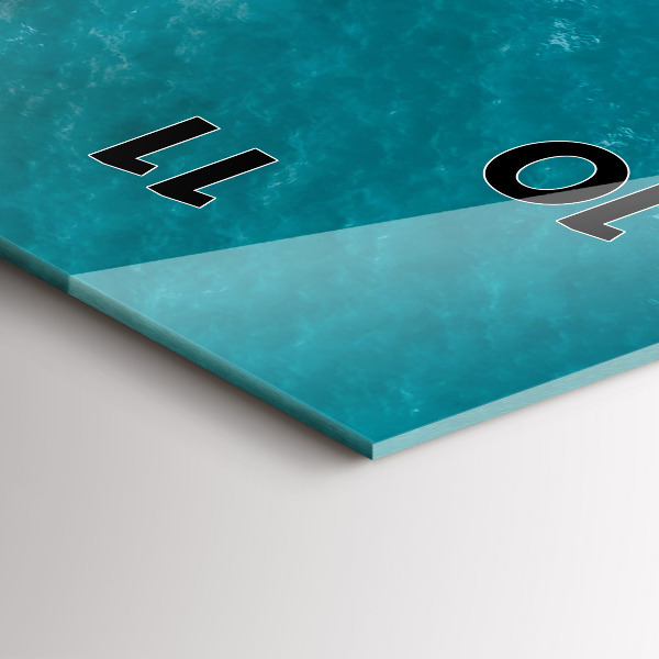 Horloge murale verticale Fjords de la Costa Blanca