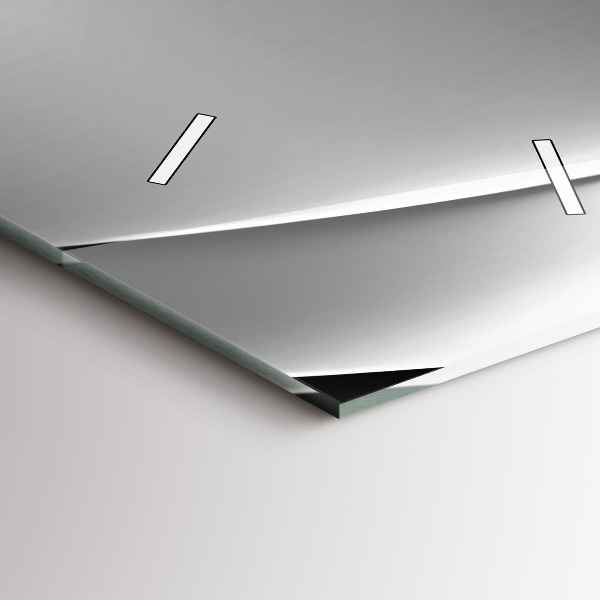 Horloge murale verticale Abstraction argentée