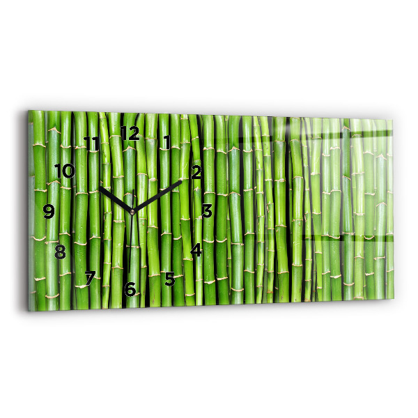 Horloge rectangulaire horizontale Bambou asiatique