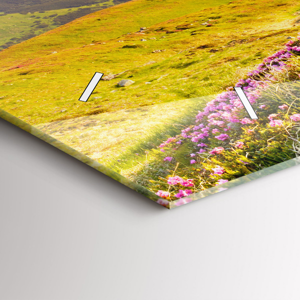 Horloge rectangulaire horizontale Paysage de montagne