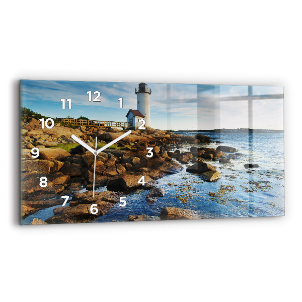Horloge rectangulaire horizontale 'Phare d''Annisquam'