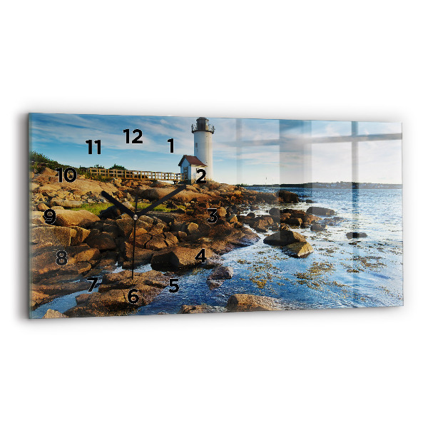 Horloge rectangulaire horizontale 'Phare d''Annisquam'