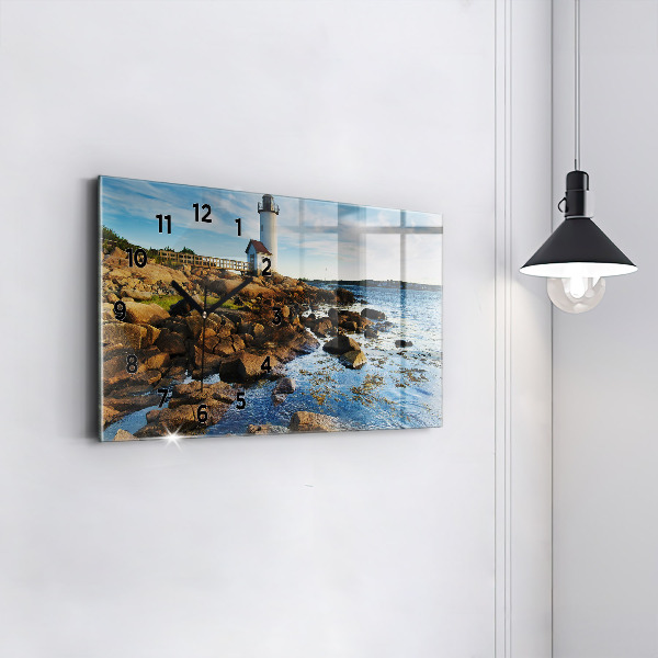 Horloge rectangulaire horizontale 'Phare d''Annisquam'