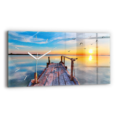 Horloge rectangulaire horizontale Jetée du lac