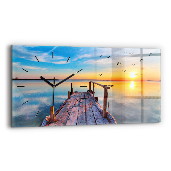 Horloge rectangulaire horizontale Jetée du lac