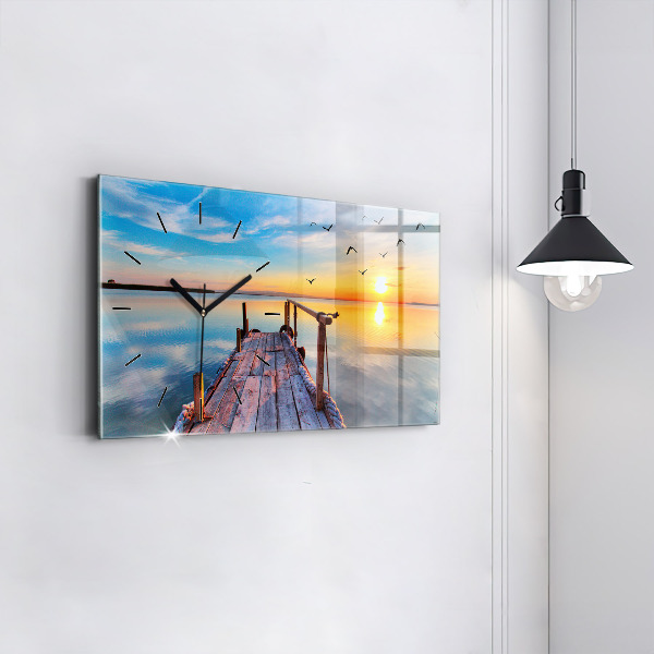 Horloge rectangulaire horizontale Jetée du lac