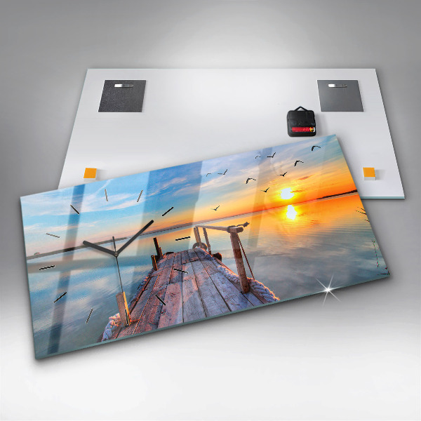 Horloge rectangulaire horizontale Jetée du lac