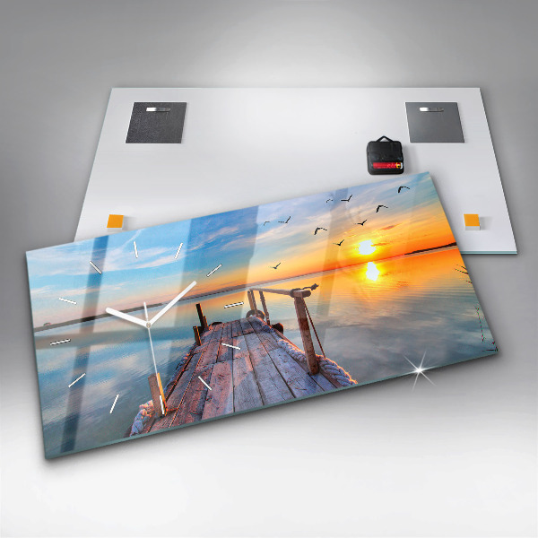 Horloge rectangulaire horizontale Jetée du lac