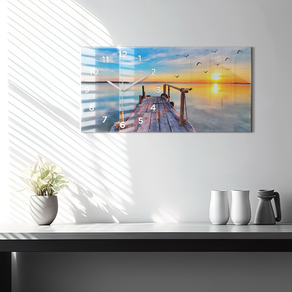 Horloge rectangulaire horizontale Jetée du lac