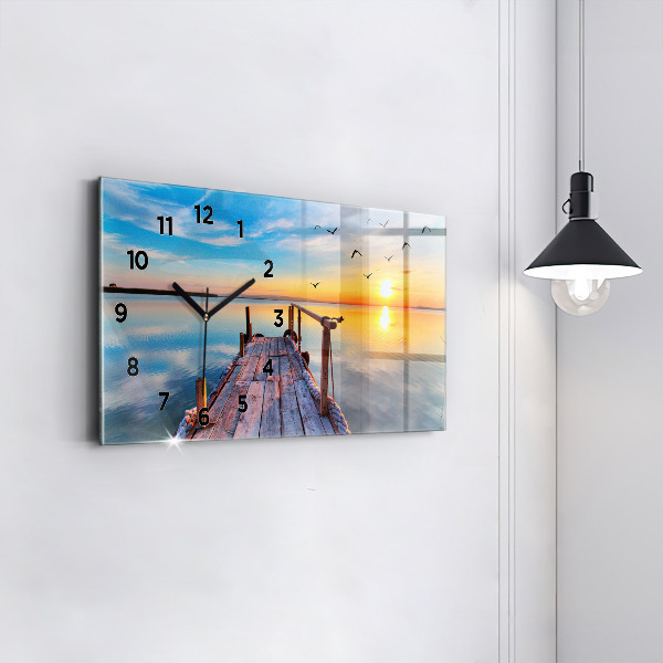 Horloge rectangulaire horizontale Jetée du lac