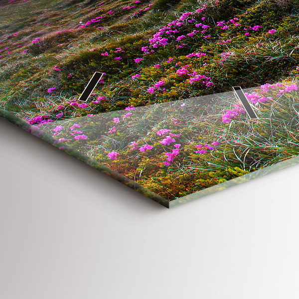 Horloge rectangulaire horizontale Fleurs du lever du soleil