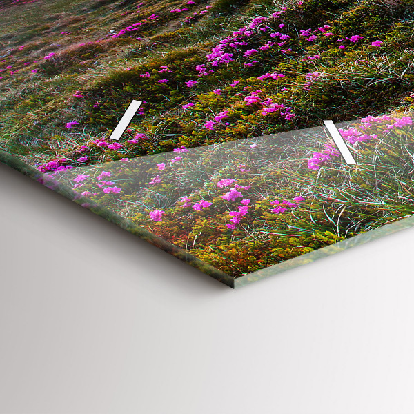 Horloge rectangulaire horizontale Fleurs du lever du soleil