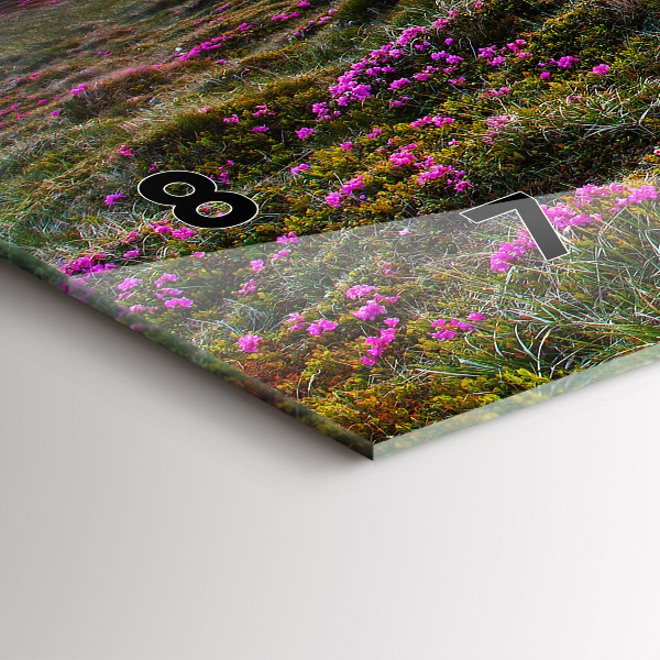 Horloge rectangulaire horizontale Fleurs du lever du soleil