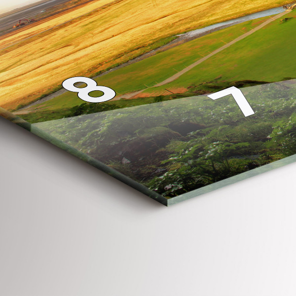 Horloge rectangulaire horizontale Cascade en Islande