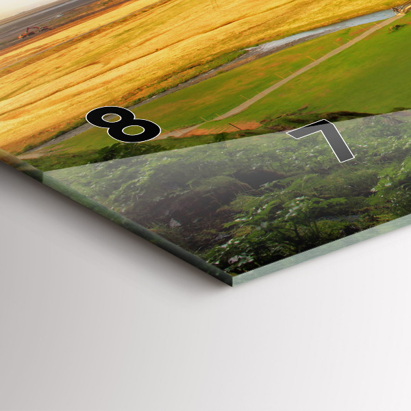 Horloge rectangulaire horizontale Cascade en Islande