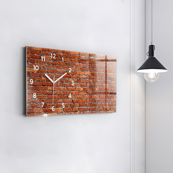 Horloge rectangulaire horizontale Vieux mur de briques