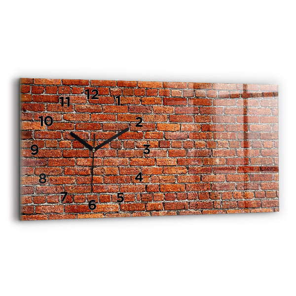 Horloge rectangulaire horizontale Vieux mur de briques