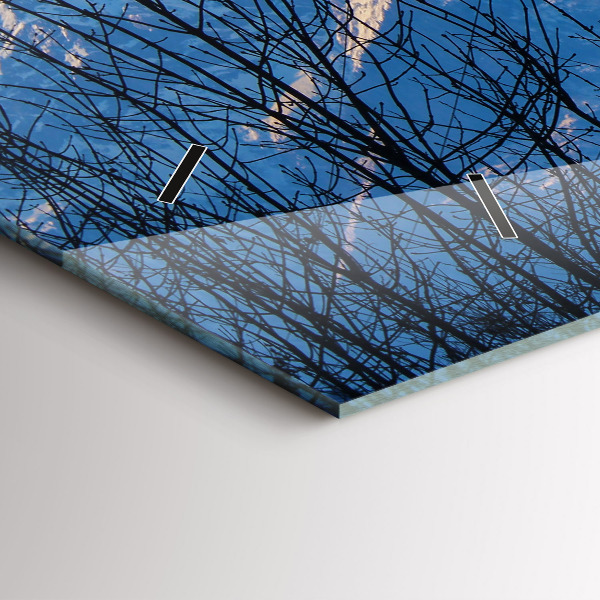 Horloge rectangulaire horizontale Vue sur la montagne