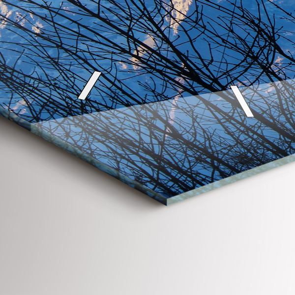 Horloge rectangulaire horizontale Vue sur la montagne