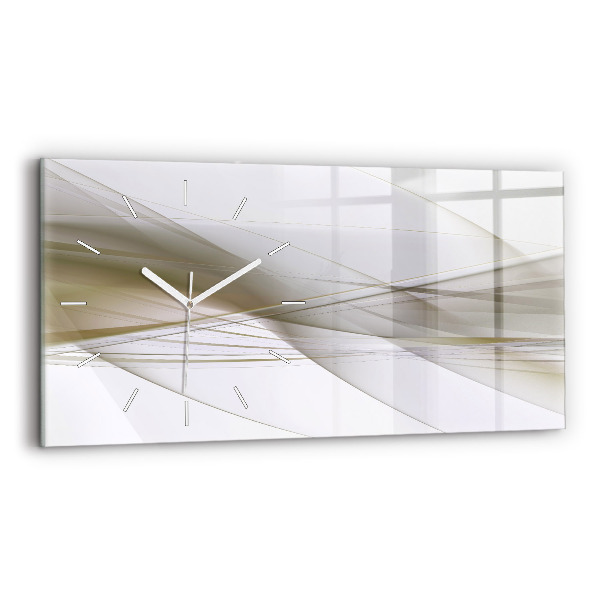 Horloge rectangulaire horizontale Abstraction lumineuse