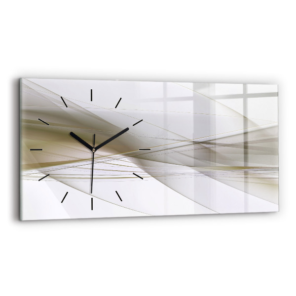 Horloge rectangulaire horizontale Abstraction lumineuse