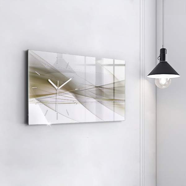 Horloge rectangulaire horizontale Abstraction lumineuse