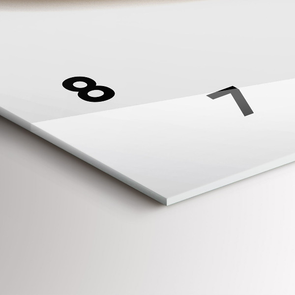 Horloge rectangulaire horizontale Lignes abstraites