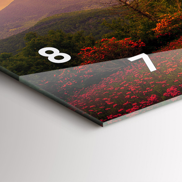 Horloge rectangulaire horizontale 'Arbre en forme de cœur d''amour'