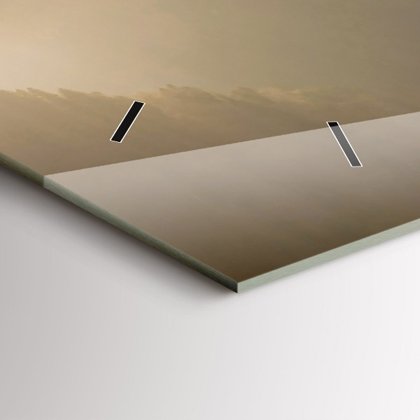 Horloge rectangulaire horizontale Un arbre dans les montagnes