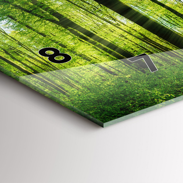 Horloge rectangulaire horizontale Arbres de la forêt naturelle