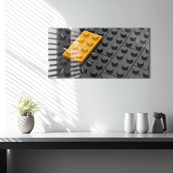 Horloge rectangulaire horizontale Blocs de jouets