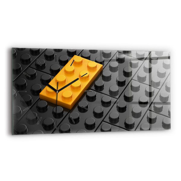 Horloge rectangulaire horizontale Blocs de jouets