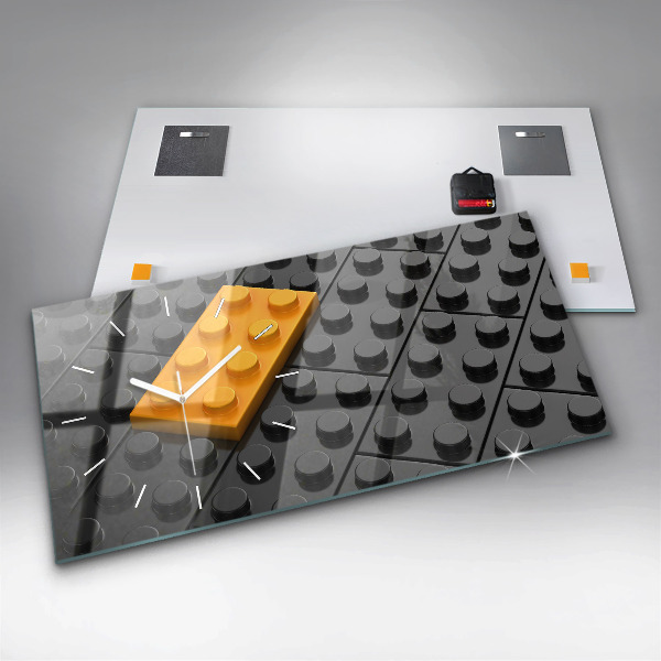 Horloge rectangulaire horizontale Blocs de jouets