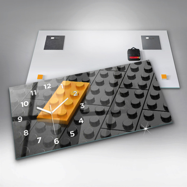 Horloge rectangulaire horizontale Blocs de jouets