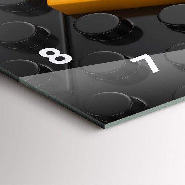 Horloge rectangulaire horizontale Blocs de jouets