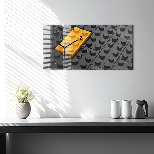 Horloge rectangulaire horizontale Blocs de jouets