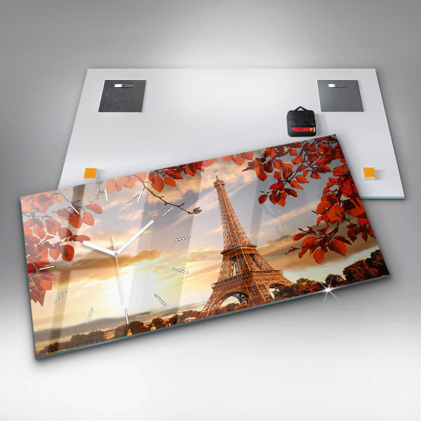Horloge rectangulaire horizontale Tour Eiffel