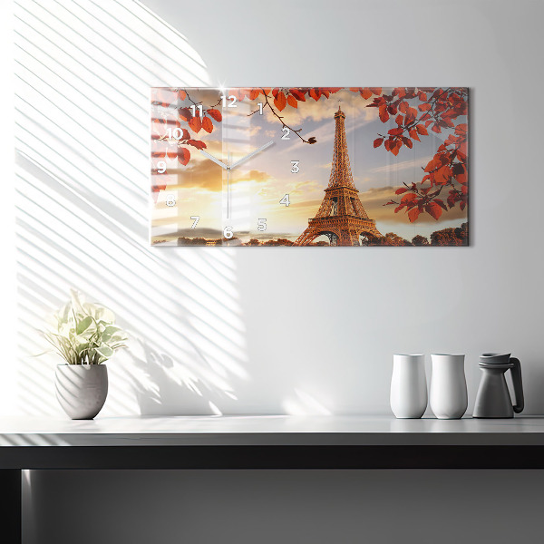 Horloge rectangulaire horizontale Tour Eiffel