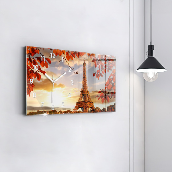 Horloge rectangulaire horizontale Tour Eiffel