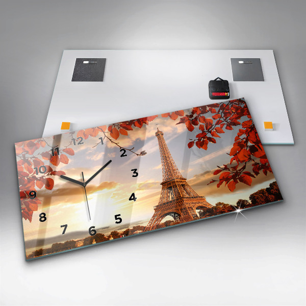Horloge rectangulaire horizontale Tour Eiffel