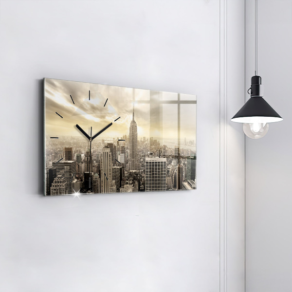 Horloge rectangulaire horizontale Tours de New York