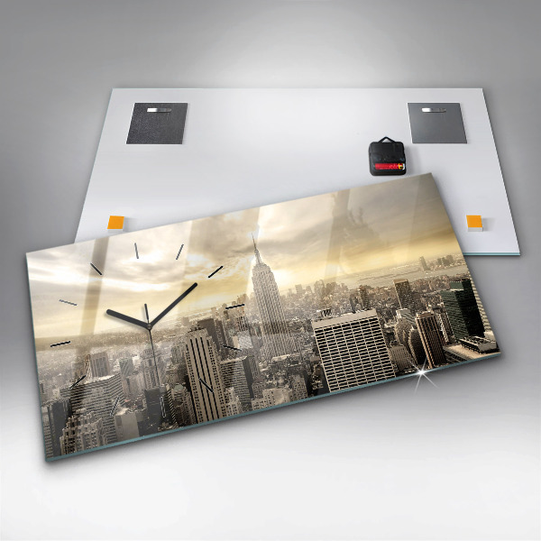 Horloge rectangulaire horizontale Tours de New York