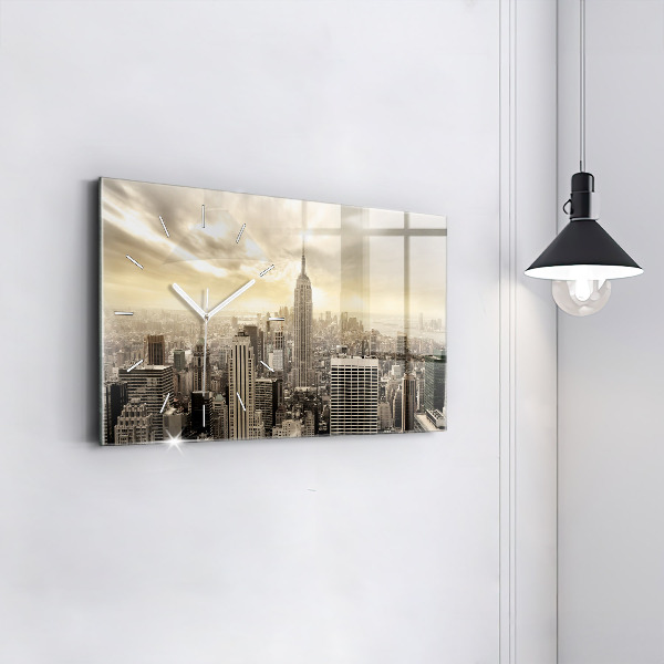 Horloge rectangulaire horizontale Tours de New York