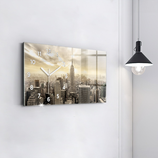 Horloge rectangulaire horizontale Tours de New York