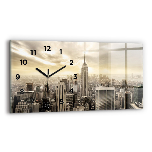 Horloge rectangulaire horizontale Tours de New York