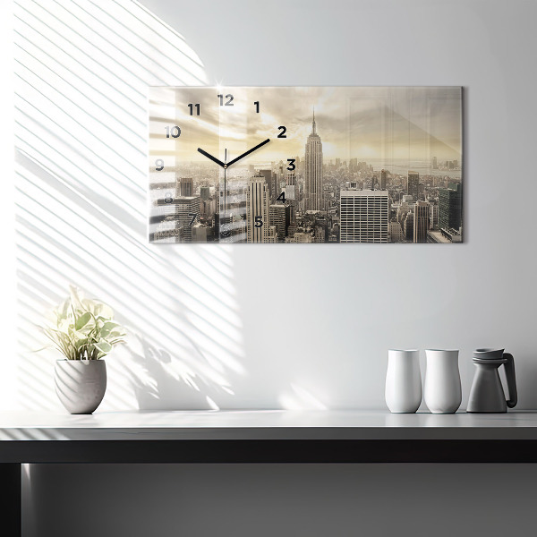 Horloge rectangulaire horizontale Tours de New York