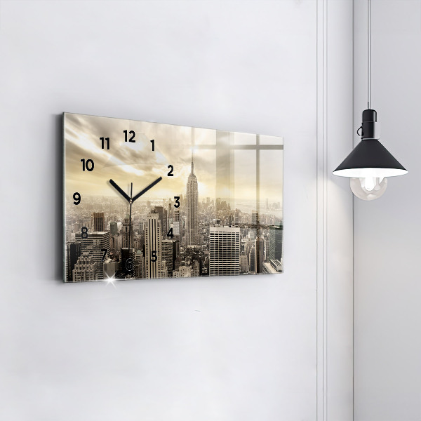 Horloge rectangulaire horizontale Tours de New York
