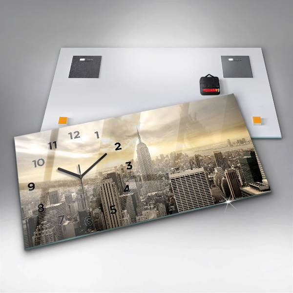 Horloge rectangulaire horizontale Tours de New York